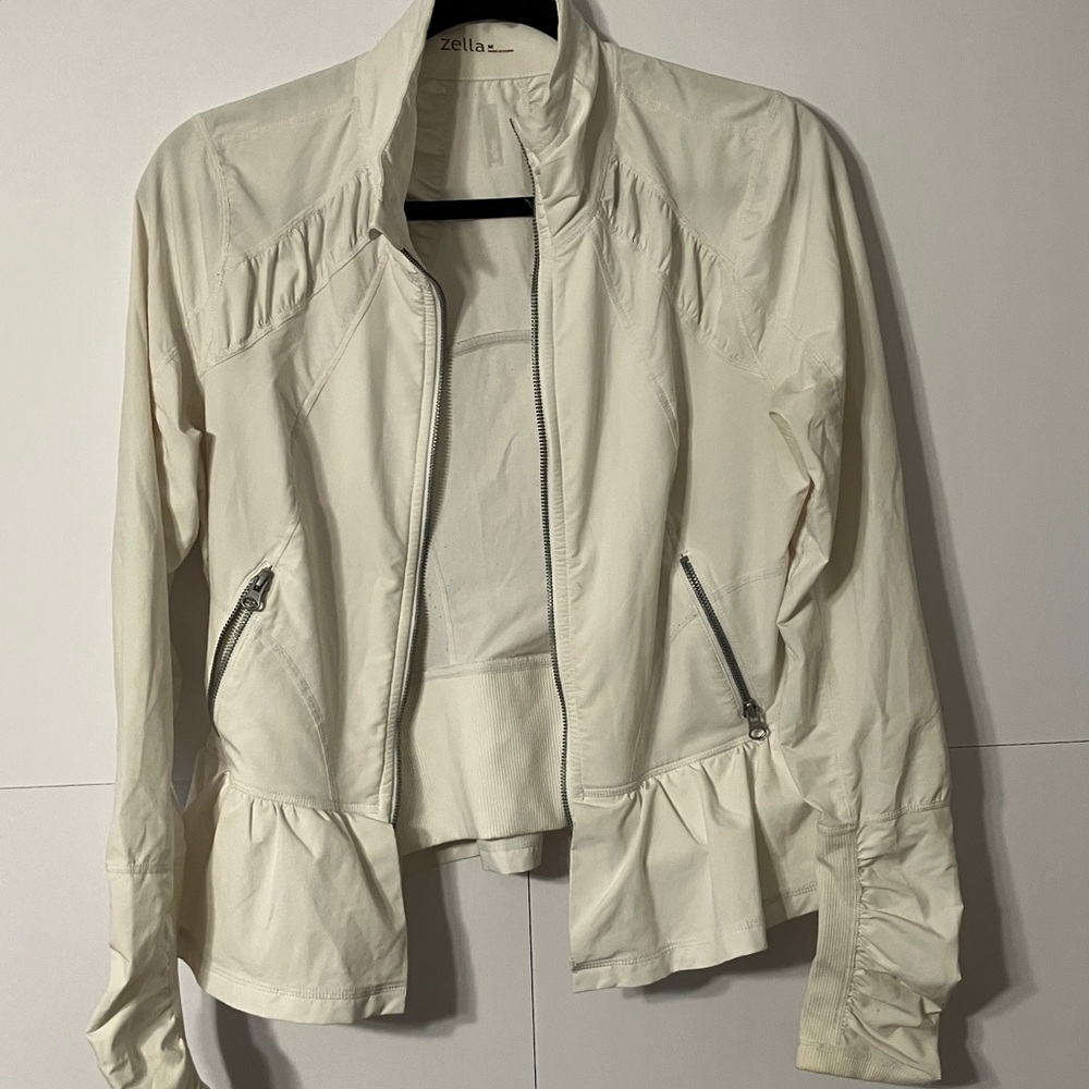 Zella Women's Cream Active Workout Jacket Medium